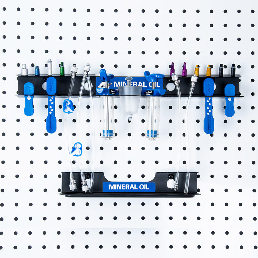 Park Tool, JH-4, Wall mounted bleed kit organizer