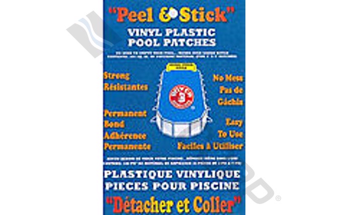 Vinyl plastic pool patches