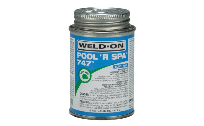 Pool 'R Spa 747 Blue PVC Solvent Cement .25 pt