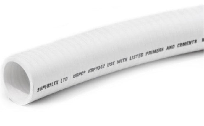 WHITE HOSE 1 1/2 GLUED