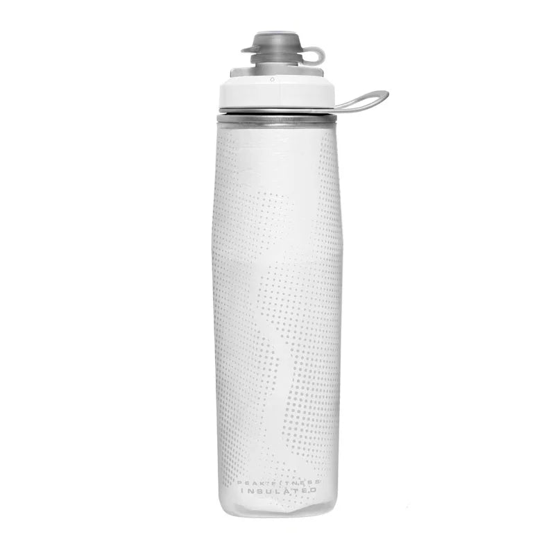 PEAK FITNESS CHILL BOTTLE 710 ml WHITE/SILVER