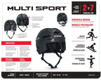 CASQUE MULTI SPORT YTH 2 A 7 ANS 48.5-54 CM