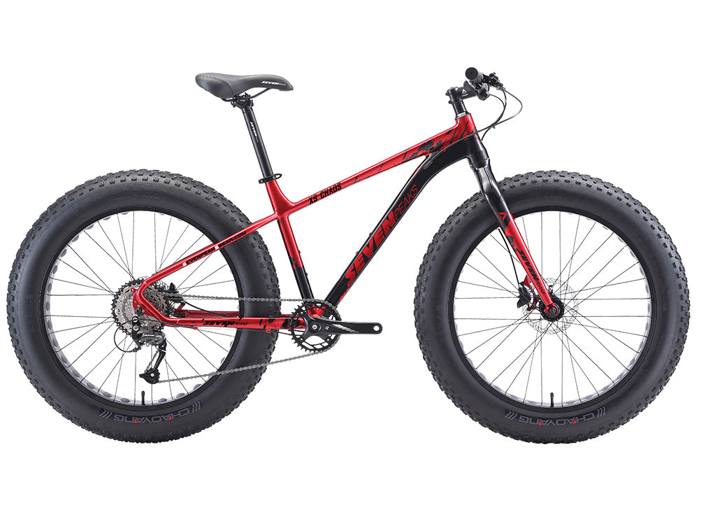 Fatbike Sevenpeaks X9 Chaos - Rouge